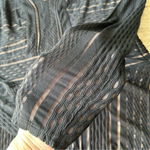 BCBGMAXAZRIA Kinley Fit and Flare Stretchy Lace Dress - Picture 9 of 16